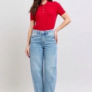 Judy Blue Barrel Fit Jeans 1 25 Wide High 1/25